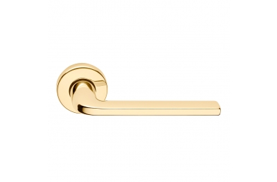 Milly Series Basic forme Door Handle on Round Rosette Frosio Bortolo Contemporary Design