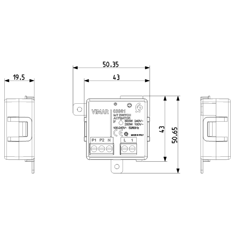 IoT Connected Relay Module 03981 Vimar