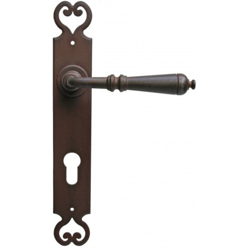 Moscow 2 Galbusera Door Handle with Plate