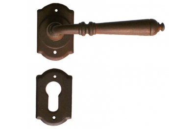 Moscow Galbusera Door Handle with Rosette and Escutcheon Plate