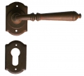Moscow Galbusera Door Handle with Rosette and Escutcheon Plate