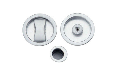 Round Flush Pull for Sliding Door Arieni 94/SP Ø58 Kit with Lock
