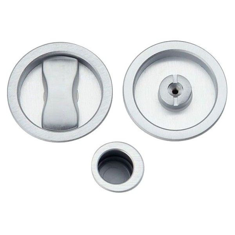 Round Flush Pull for Sliding Door Arieni 94/SP Ø58 Kit with Lock