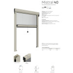 Officine Rami Mistral 40 - Vertical Mosquito Net with Windproof Brush