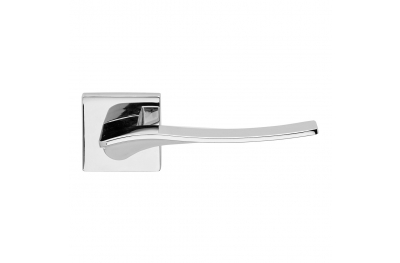 Olimpia Series Fashion forme Door Handle on Square Rosette Frosio Bortolo for Design Furnishing
