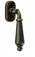 Oslo Galbusera Dry Keep Window Handle Wrought Iron