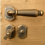 Oslo Galbusera Door Handle with Rosette and Escutcheon Plate