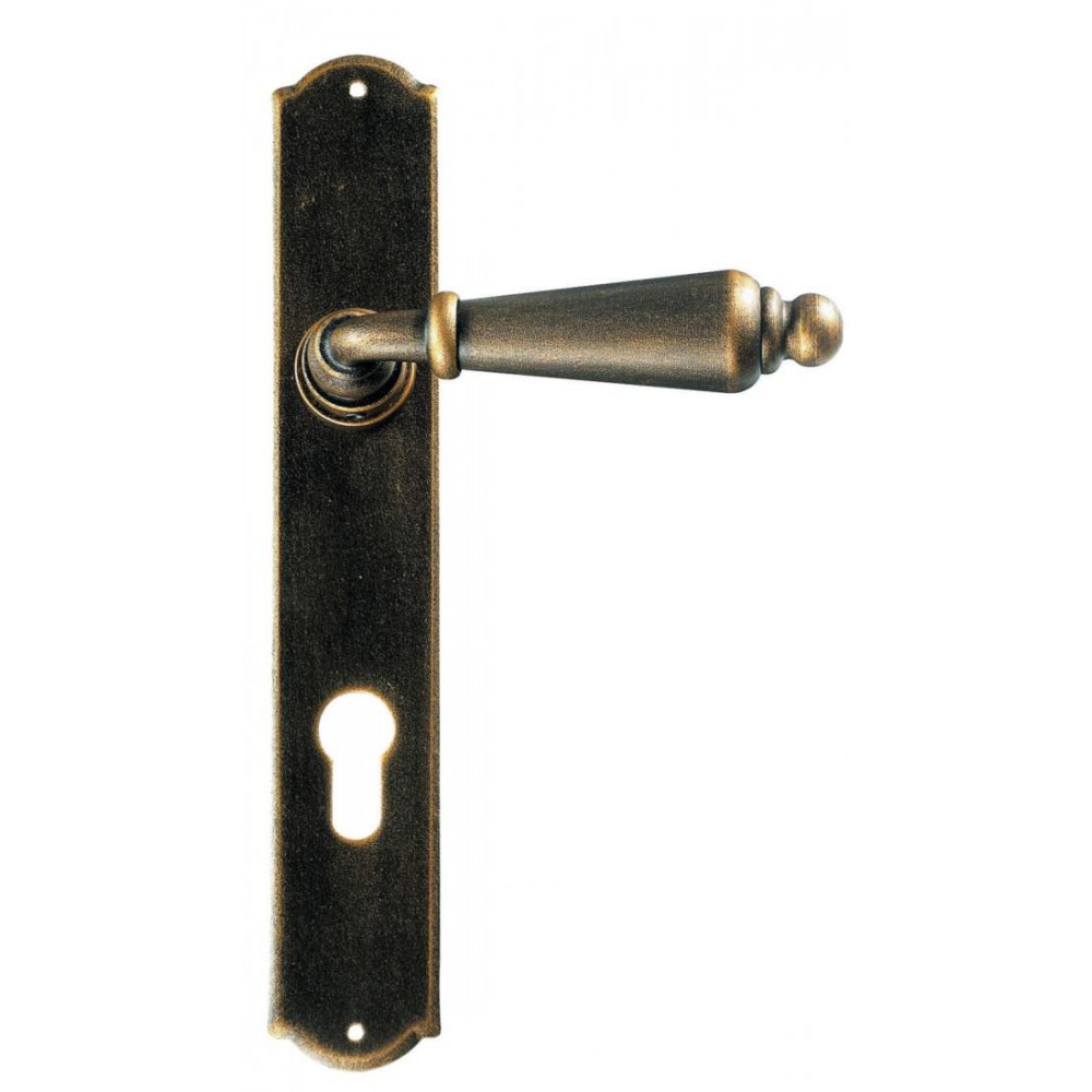 Oslo Galbusera Door Handle with Plate