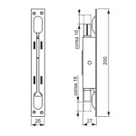 Double Action Recessed Stake Brass Lever 8MA Thread