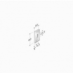 pba 2001.IT.Y Pair of Rectangular Nozzle in Stainless Steel