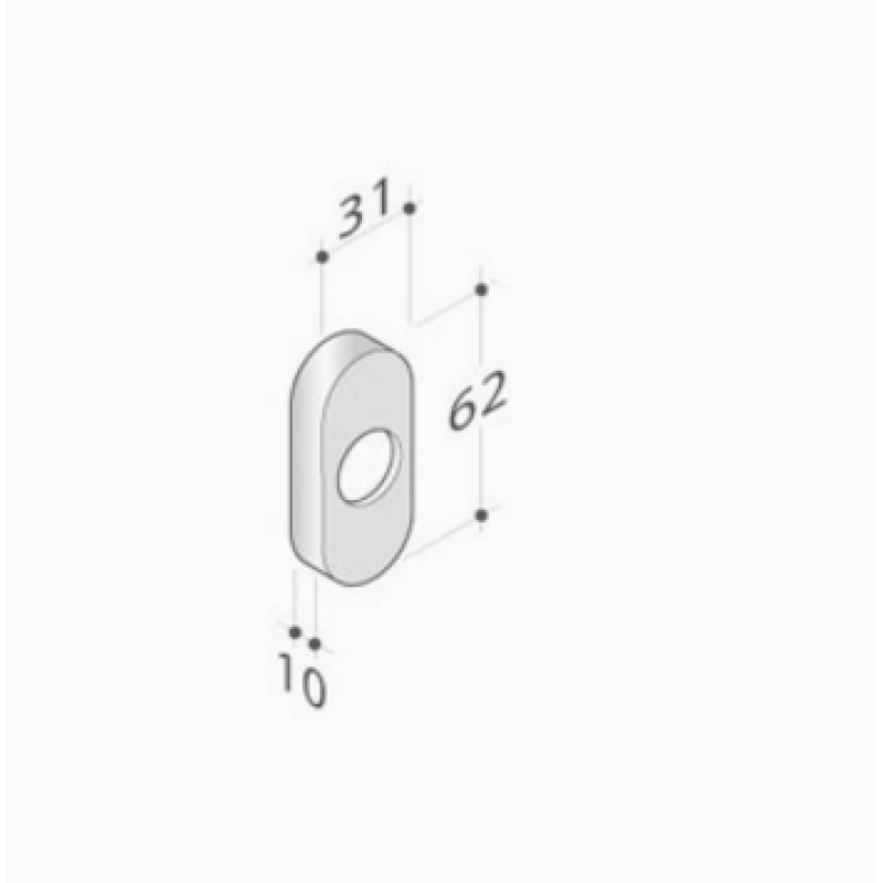pba 2001.IT.Y Pair of Rectangular Nozzle in Stainless Steel