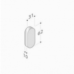 pba 2001.IT.Y Pair of Rectangular Nozzle in Stainless Steel