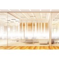 Reflectiv INT 120 Glass Film with Central White Stripe for Office Privacy