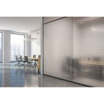 Striped Adhesive Window Film Reflectiv INT 245 with 45 mm lines