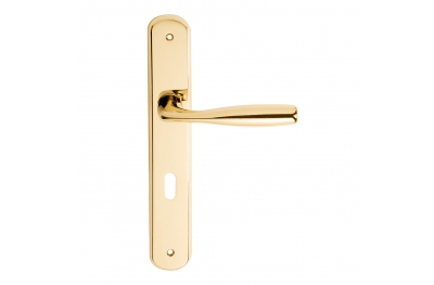 Philip Series Basic forme Door Handle on Regular Plate Frosio Bortolo Ergonomic Shape