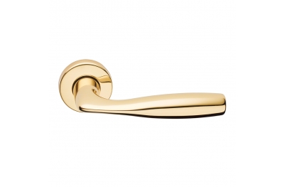 Philip Series Basic forme Door Handle on Round Rosette Frosio Bortolo Ergonomic Shape