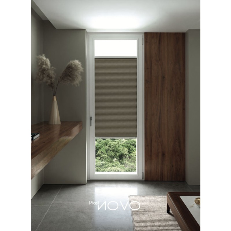 Plicell Novo Pleated Window Curtain 16 mm with Aluminum Frame