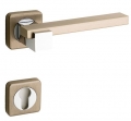 Plus Line Brass Door Handle on Square Rosette Fashion Line PFS Pasini