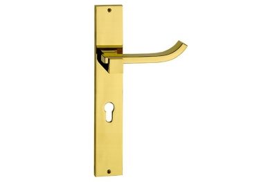 Plus Up Brass Door Handle on Plate Fashion Line PFS Pasini