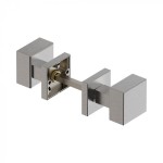 Square Door Knob Sets Reguitti Inox Qubo 2Q0 Stainless Steel