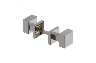 Square Door Knob Sets Reguitti Inox Qubo 2Q0 Stainless Steel