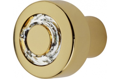 Cabinet Knob Linea Calì Cosmic Crystal OZ with Jet Swarowski®