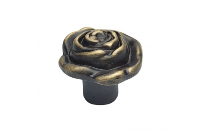 Classic Cabinet Knob Linea Calì Rose PB with Matt Bronze Finishing