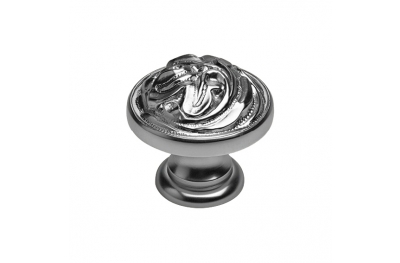 Classic Cabinet Knob Linea Calì Rose PB with Aged Brass Finishing