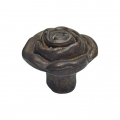 Classic Cabinet Knob Linea Calì Rose PB with Aged Brass Finishing