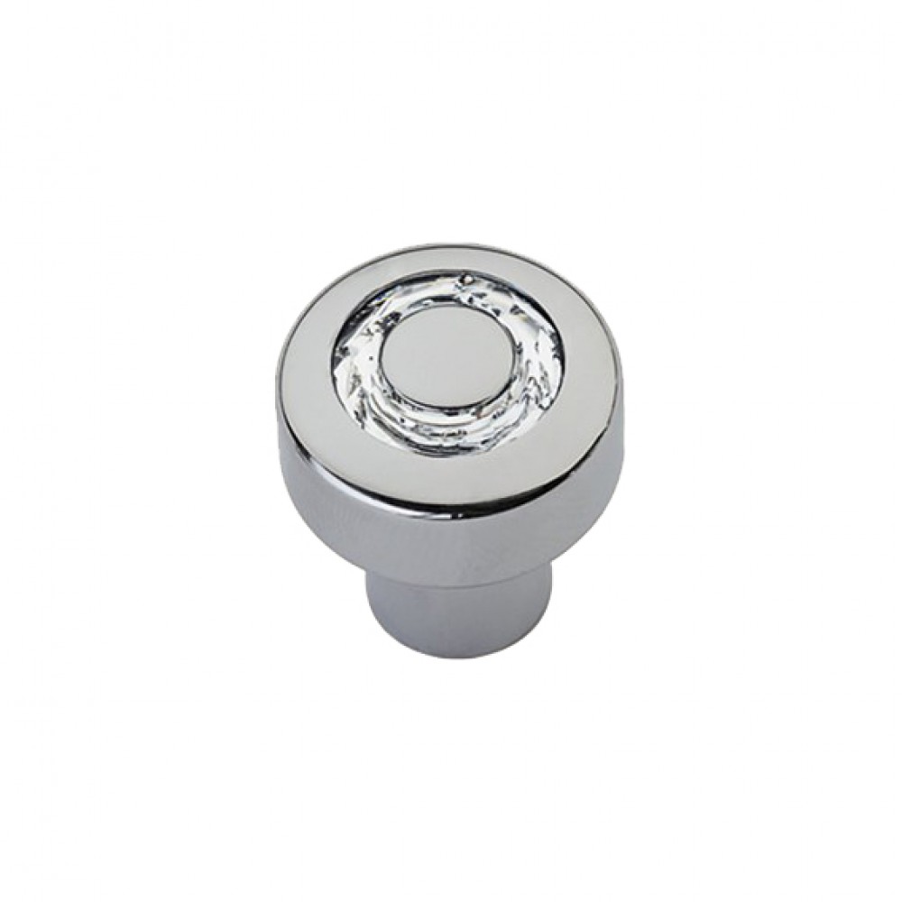 Furniture Knob Linea Calì Cosmic Crystal CR with Swarowski Polished Chrome