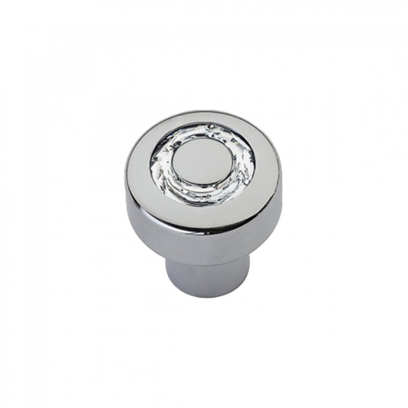 Furniture Knob Linea Calì Cosmic Crystal CR with Swarowski Polished Chrome