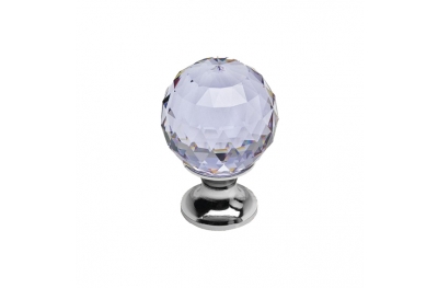 Furniture Knob Linea Calì Cosmic Crystal CR with Swarowski® Violet