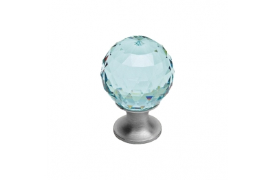 Furniture Knob Linea Calì Cosmic Crystal OZ with Swarowski® Antique Green