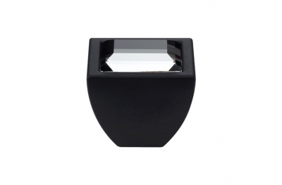 Furniture Knob Linea Calì Elios Crystal CR with Swarowski® Matt Black