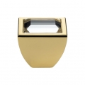 Cabinet Knob Linea Calì Elios Crystal PB with Swarowski® Gold Plated