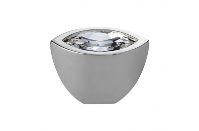 Furniture Knob Linea Calì Elipse Crystal PB with Swarowski® Polished Chrome