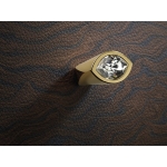 Furniture Knob Linea Calì Elipse Crystal PB with Swarowski® Gold Plated