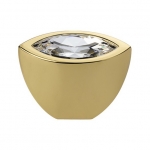 Furniture Knob Linea Calì Elipse Crystal PB with Swarowski® Gold Plated