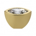 Cabinet Knob Linea Calì Elipse Crystal PB with Swarowski® Gold Plated