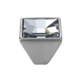 Cabinet Knob Linea Calì Mirror PB with Swarowski® Satin Chrome