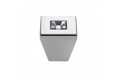 Furniture Knob Linea Calì Reflex PB with Swarowski® Polished Chrome