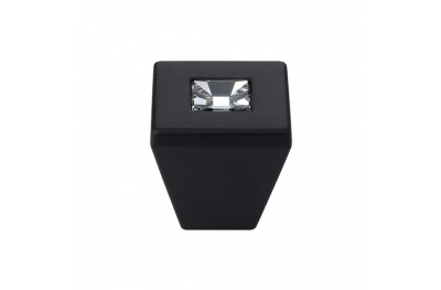 Furniture Knob Linea Calì Reflex PB with Swarowski® Matt Black