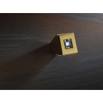 Furniture Knob Linea Calì Reflex PB with Swarowski® Gold Plated