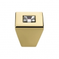 Cabinet Knob Linea Calì Reflex PB with Swarowski® Gold Plated