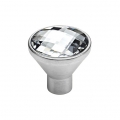 Cabinet Knob Linea Calì Veronica PB with Swarowski® Satin Chrome