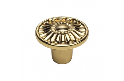 Furniture Vintage Knob Linea Calì Crystal DAISY PB in Gold Plated