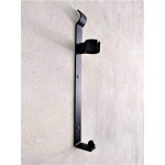Wall Bottle Holder in Black Steel for Classic Wine Made in Italy Giove