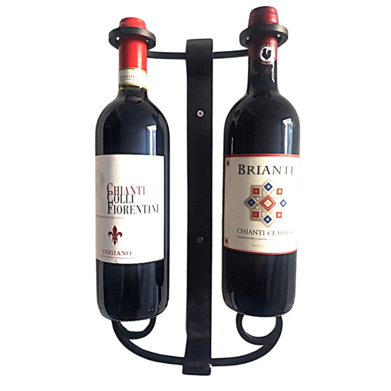 Sparkling Wine Bottle Holder Made in Italy with Steel and Iron Drinko
