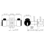 PremiApri Meroni Nova 12 Tubular Lock with Button