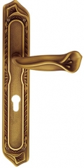 Princess Classique PFS Pasini Brass Door Handle on Plate